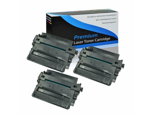For Hp 3Pk Ce255x 55X Toner Cartridge Laserjet P3015dn P3015n P3015x P3016