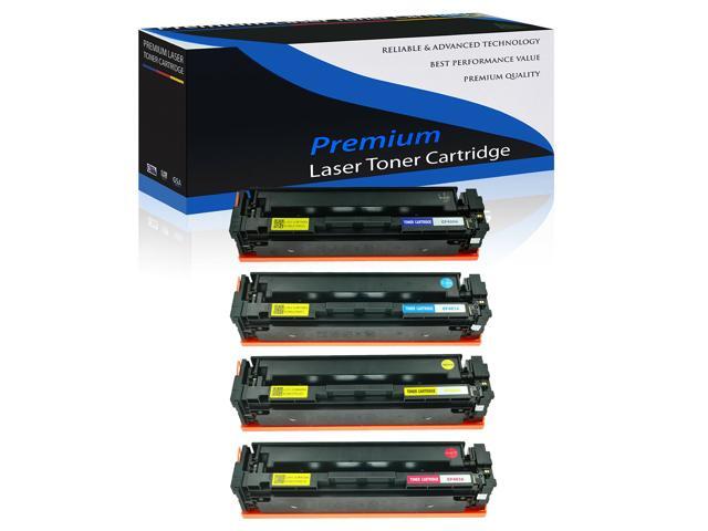 4Pk Cf400a Cf401a Cf402a Cf403a Toner Cartridge Set For Hp Laserjet M252n M252dw