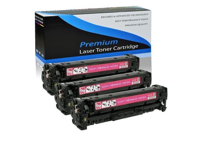 3Pk Cf213a Magenta Toner Cartridge For Hp Laserjet 200 M251nw M276nw Pro M251n