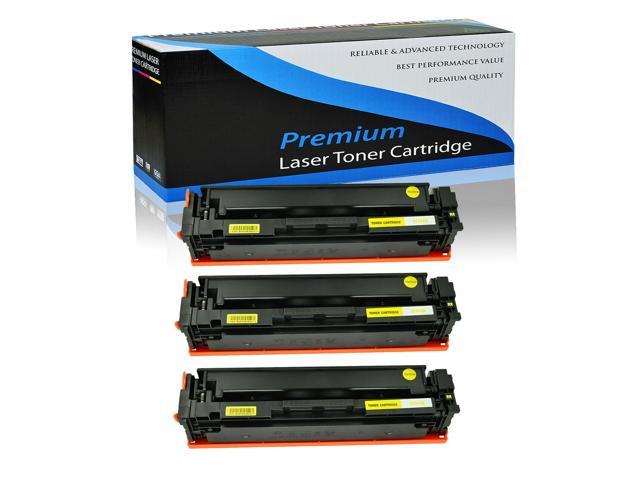 3 Pk Cf512a Yellow Toner Cartridge For Hp 204A Laserjet Pro Mfp M180 180Nw M181