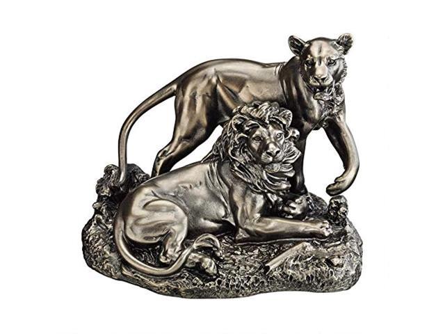 Design Toscano KY50094 Lion and Lioness Pride of Place Animal Statue Bronze