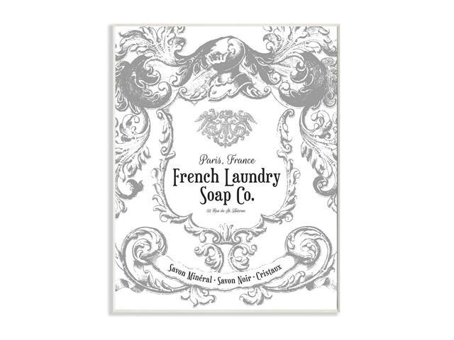 Stupell Home Décor French Laundry Soap Co Filigree Wall Plaque Art 10 x 05 x 15 Proudly Made in USA