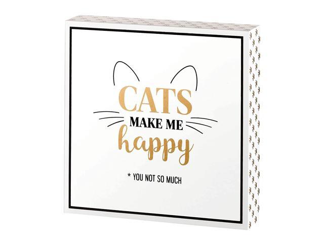Lillian Rose Cat Lover Gift Sign with Funny Saying 2'x75' White