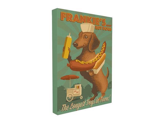 Stupell Home Décor Frankies Hot Dogs For Sale Graphic Art Canvas 16 x 15 x 20 Proudly Made in USA