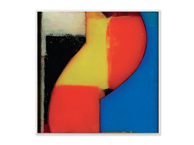 Stupell Industries Modern Zig Zag Blue and Black Wall Plaque Art Proudly Made in USA