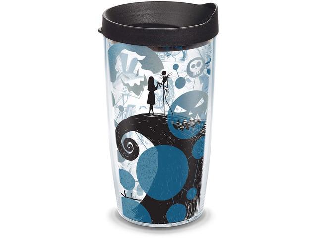 Tervis 1297837 Disney - Nightmare Before Christmas 25th Anniversary Insulated Tumbler with Wrap and Black Lid 16oz Clear