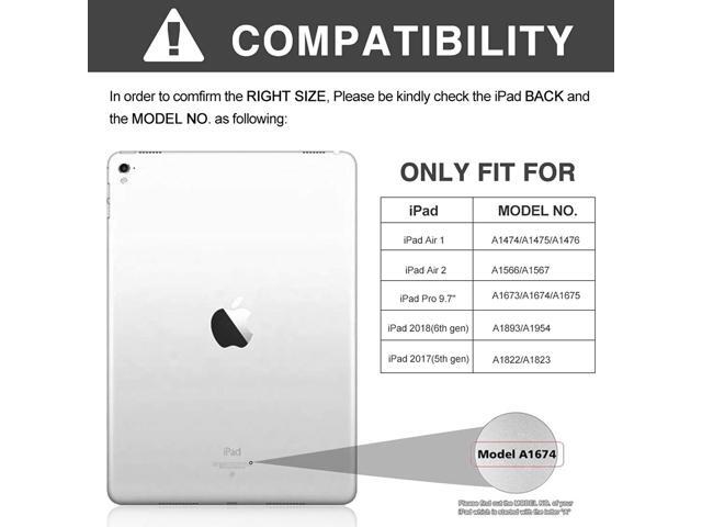 iPad 6th Generation Cases with Keyboard iPad 97 2018(6th Gen) 2017(5th Gen) iPad Pro 97 iPad Air 2 & 1 Keyboard Case Bluetooth Keyboard Case