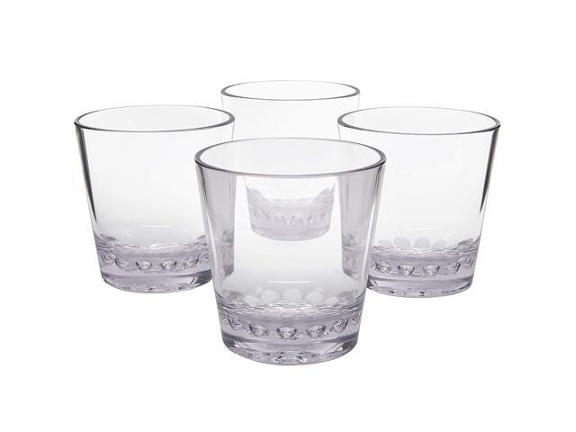 Srenta 12 Ounce Reusable Crystal Clear Tritan Pint Wine Glasses Dishwasher Safe Heat Resistant Unbreakable Elegant Design For Home And