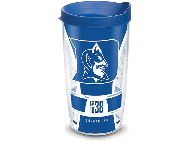 Tervis Duke Devils Spirit Insulated Tumbler with Wrap and Blue Travel Lid 16 oz Clear