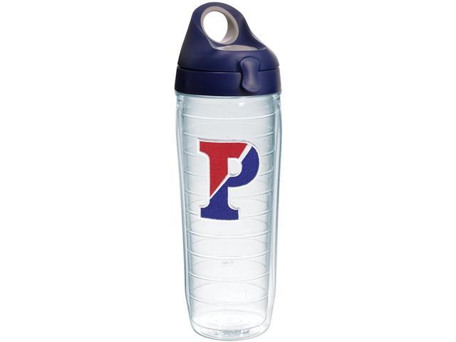 Tervis Pennsylvania Quakers Logo Insulated Tumbler with Emblem and Navy with Gray Lid 24oz Water Bottle Clear