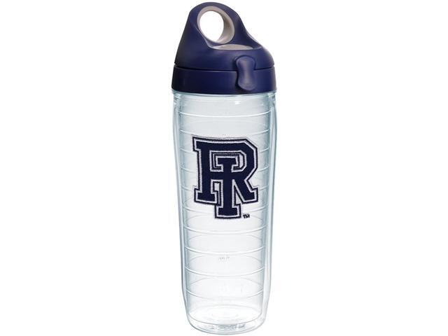 Tervis Rhode Island Rams Logo Insulated Tumbler with Emblem and Navy with Gray Lid 24oz Water Bottle Clear