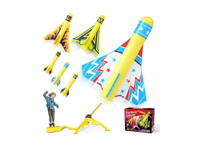 Jasonwell Toy Rocket Launcher for Kids Sturdy Stomp Launch Toys Fun Outdoor T