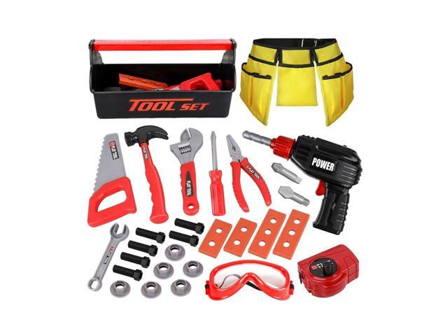 LOYO Kids Tool Set - Pretend Play Construction Toy with Tool Box Kids Toolbel
