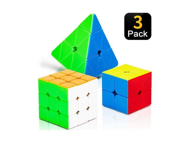 STEAM Life Educational Speed Cube Set 3 Pack Magic Cube Includes Speed Cube