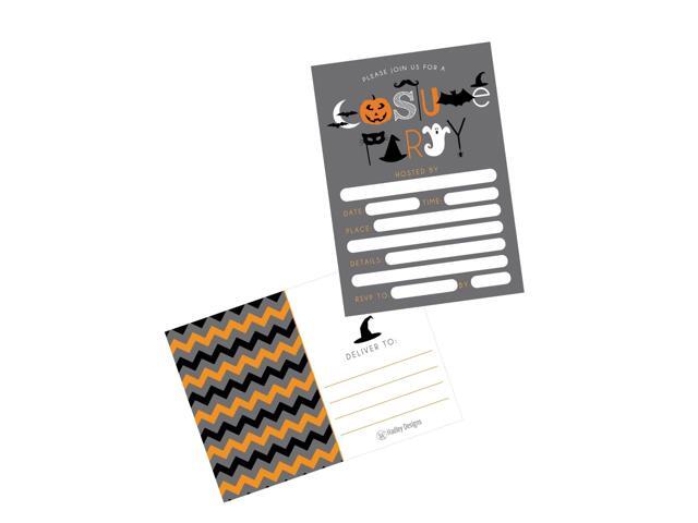 50 Halloween Costume Party Invitations Kids or Adults Birthday Halloween Par