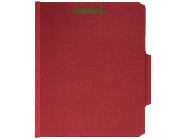 SMEAD Sturdy Top Tab File Jacket and Pocket Bright Red (14061)
