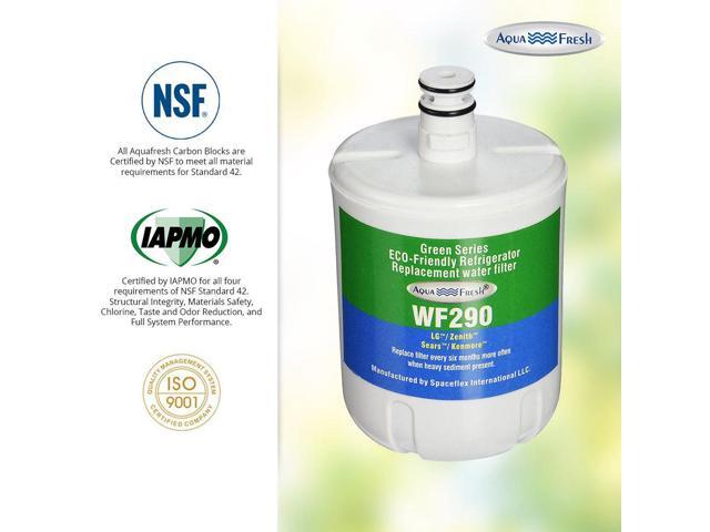 6 Pack Aqua Fresh Replacement Water Filter Fits LG LFX25974ST Refrigerators