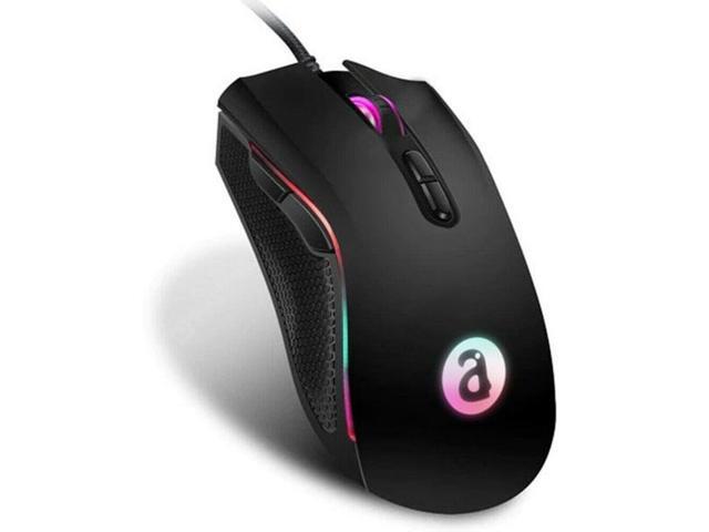 Alfawise WM05 RGB Wired Ergonomic Gaming Mouse - Black
