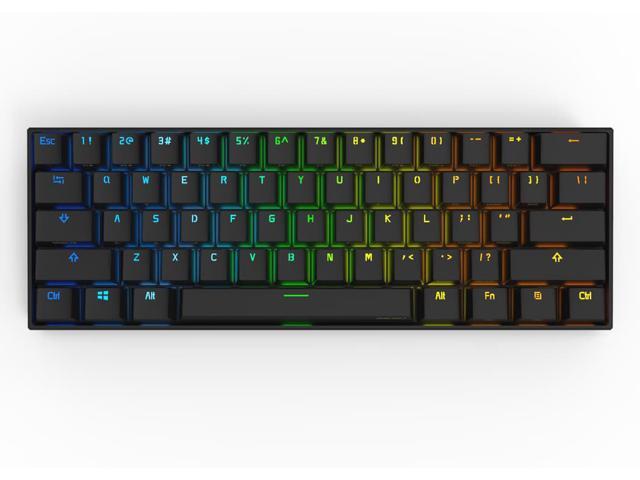 Anne Pro 2 60% Mechanical Gaming Keyboard Wired/Wireless Dual Mode Full RGB Double Shot PBT - Cherry MX Silver