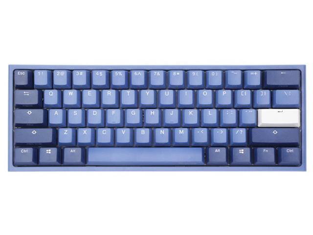 Ducky One 2 Mini Good in Blue 60% White Led Double Shot PBT Mechanical Gaming Keyboard - Cherry MX Brown