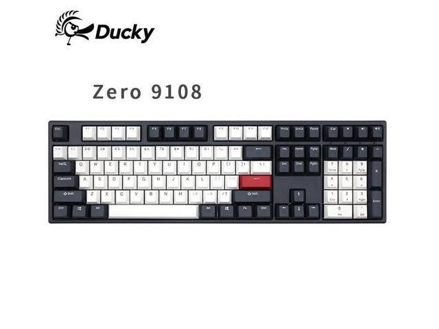 Ducky Zero 9108 Tuxedo 108 keys Wired Mechanical Gaming Keyboard - Cherry MX Silver