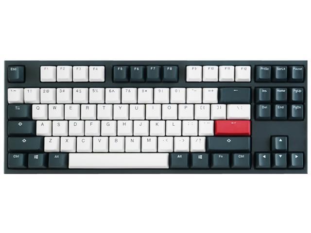 Ducky Zero 9087 Tuxedo TKL 87keys Wired Mechanical Gaming Keyboard - Cherry MX Silent Red