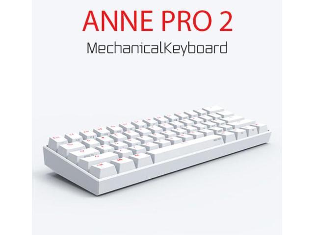 Anne Pro 2 60% Mechanical Gaming Keyboard Wired/Wireless Dual Mode Full RGB Double Shot PBT - Cherry MX Silver
