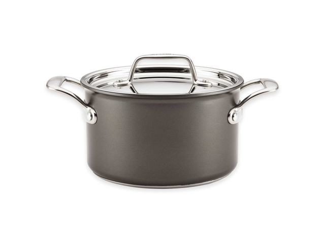 Breville® ThermoPro Hard Anodized Nonstick 4 qt Covered Saucepot