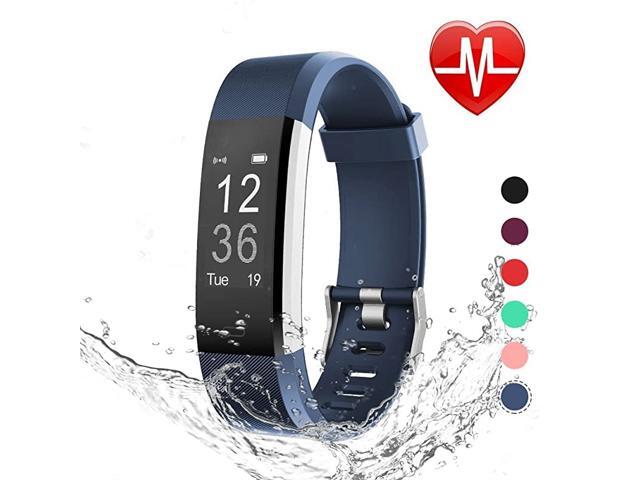 Fitness Tracker HR Activity Tracker Watch with Heart Rate Monitor Waterproof Smart Fitness Band with Step Counter Calorie Counter Pedometer Watch
