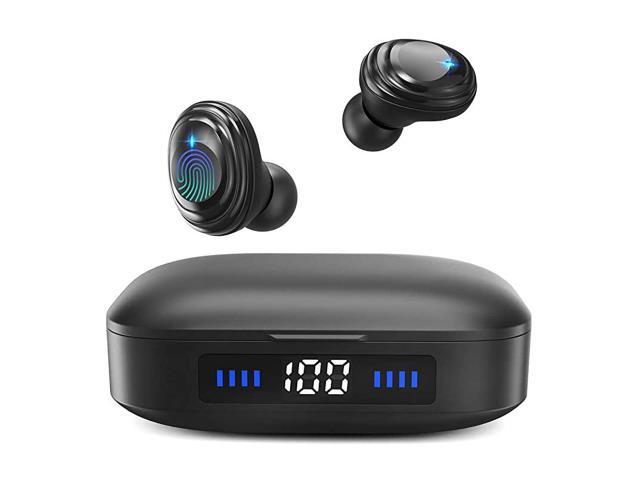 Earbuds with Immersive Sound True 50 Bluetooth inEar Headphones with 2000mAh Charging Case EasyPairing Stereo CallsTouch ControlBuiltin