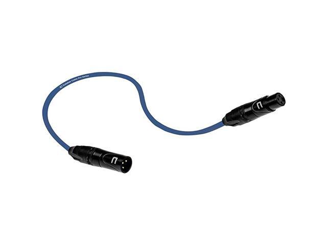 XLR Cable Male to Female 10 Feet Blue Pro 3Pin Microphone Connector for Powered Speakers Audio Interface or Mixer for Live Performance Recording