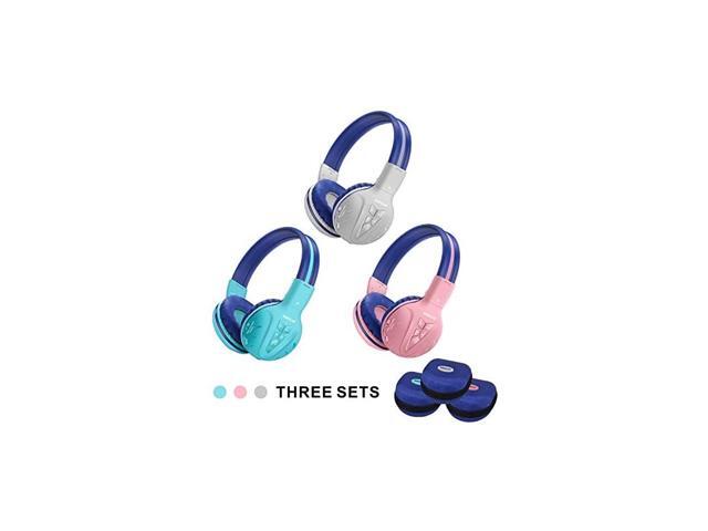 3 Pack Bluetooth Headphones for KidsHearing Protection Children Headphones WirelessBluetooth Kids Headphone with Music ShareKids Safe Headsets for