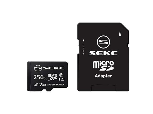 256GB microSDXC Memory Card with SD Adapter UHSI U3 A1 V30 Full HD 4K Ultra HD SV30A1256
