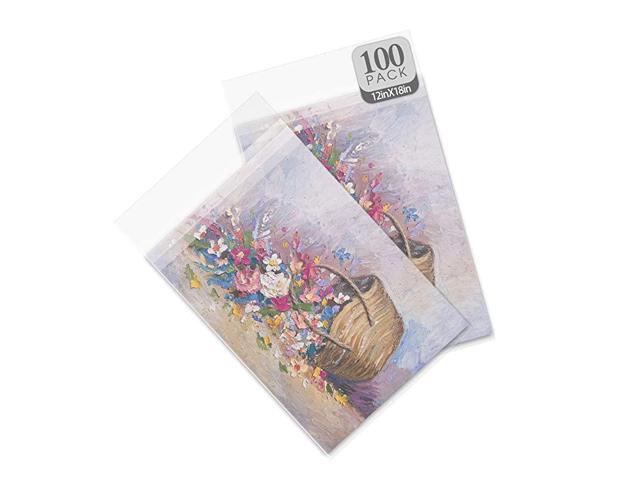 100 Pack Clear Bags for Mats Pictures AcidFree 12716 x 1814