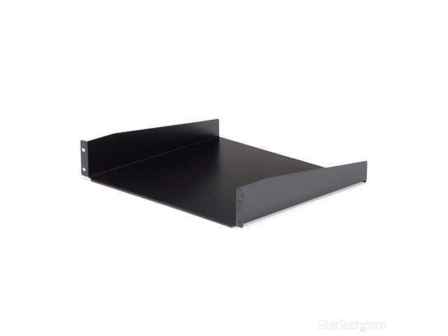 com 2U Server Rack Mount Shelf 157in Deep Steel Universal Cantilever Tray for 19 Network AV Equipment RackCabinet 44lbs CABSHELF Black