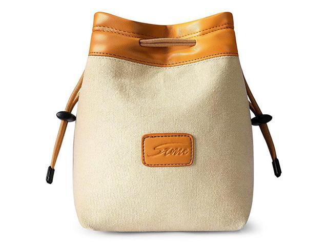 Soft Camera Bag DSLR Insert Handbag Drawstring Lens Case Compatible with Canon Nikon Sony