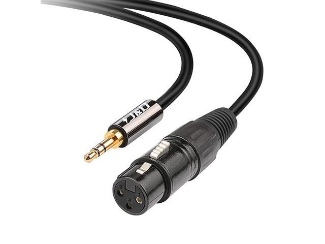 TRS 35mm to XLR Cable PVC Shelled 35mm 18 inch TRS Male to XLR Female Balanced Cable XLR to TRS 18 inch Adapter Audio Cable for DSLR Camera