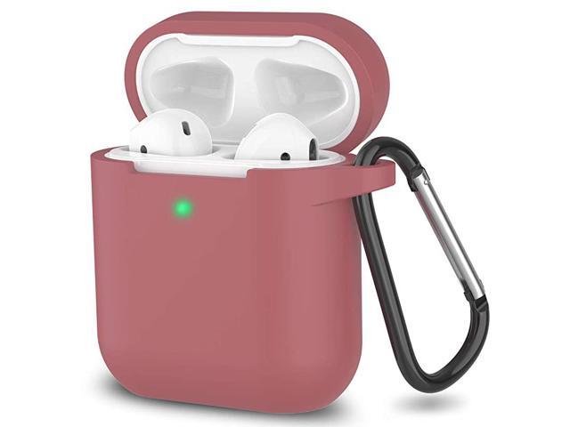Case Full Protective Silicone Accessories Cover Compatible with Apple 12 Wireless and Wired Charging CaseFront LED VisibleBrown