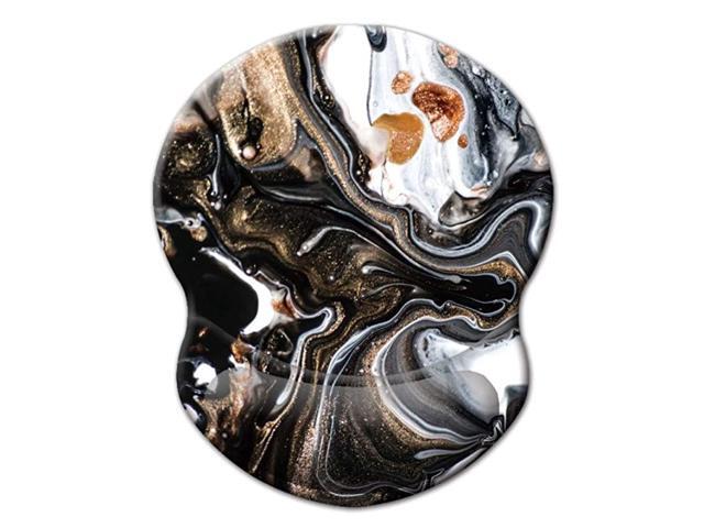 Wrist Support Mouse Pad Anti Slip Rubber Wrist Rest Mousepads 875in X75in Small Desktop Notebook Mouse Mat for Working and Gaming Black MarbleWrist
