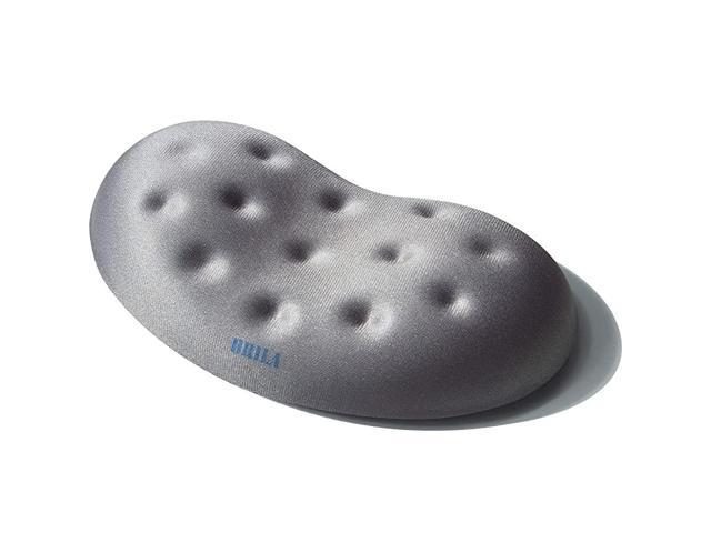 Ergonomic Memory Foam Mouse Wrist Rest Support Pad Cushion for Computer Laptop Office Work PC Gaming Massage Holes Design Wrist Pain Relief Grey