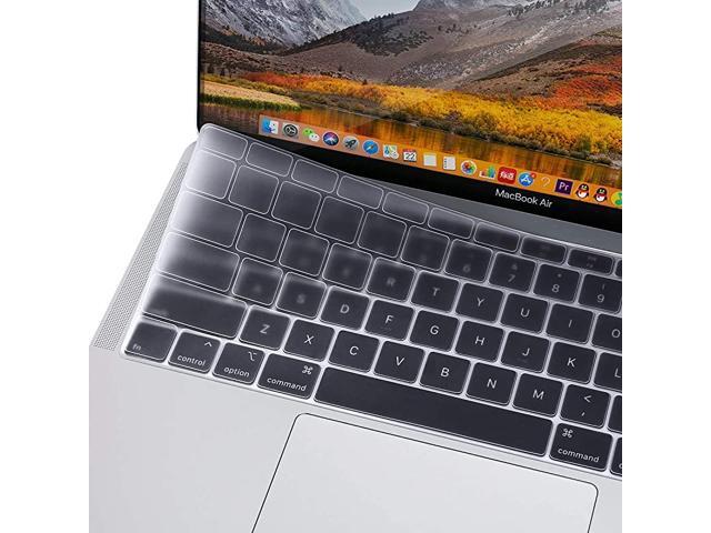 Keyboard Cover Compatible with MacBook Air 13 inch 2019 2018 Release A1932 with Retina Display Touch ID Waterproof DustProof Protective Silicone