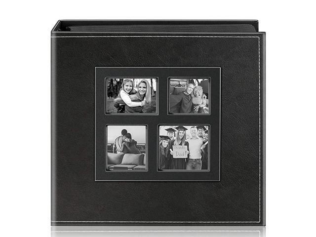 Photo Album With Photo Leak Proof Design Easy Add Pages Unique Luminous Line On Leather Cover DIY Albums Holds 3X4 4X6Photos