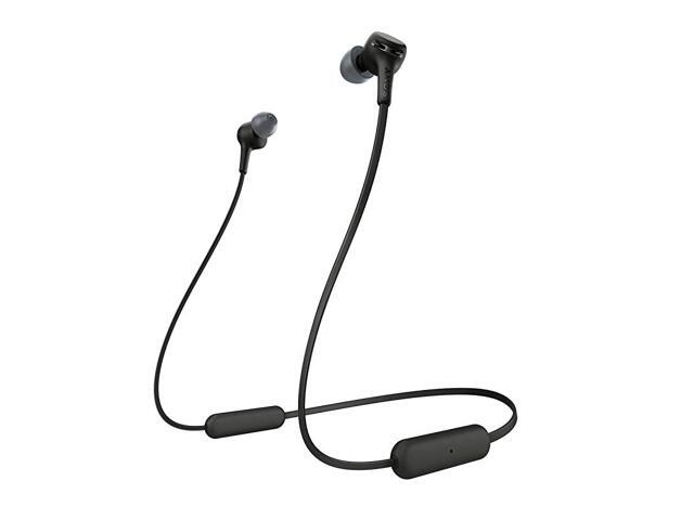 WIXB400 Wireless InEar Extra Bass HeadsetHeadphones with mic for phone call Black