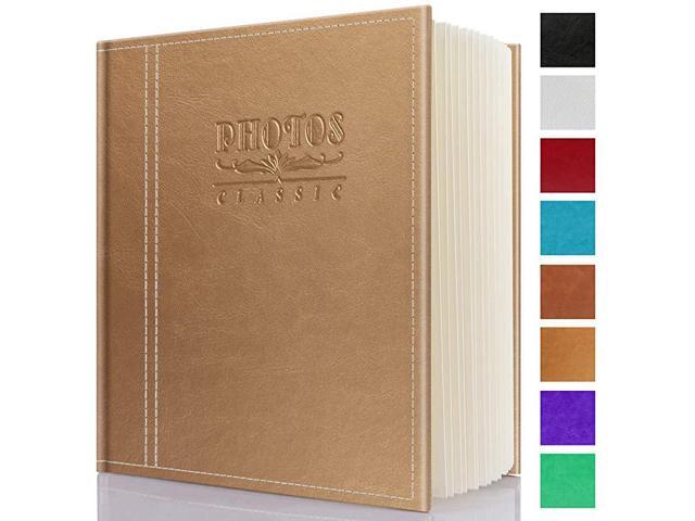 Magnetic SelfStick Page Photo AlbumLeather CoverHolds 4X65X76X88X1010X12 of PhotosSuitable for Anniversary AlbumsWedding Photo AlbumBaby