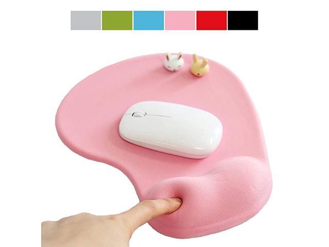 Mousepad with Gel Wrist Support Ergonomic Gaming Desktop Mouse Pad Wrist Rest Design Gamepad Mat Rubber Base for Laptop Comquter Silicone NonSlip