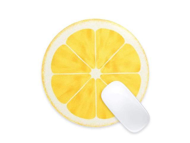 Round Mouse Pad Cute Cloth Mousepad NonSlip Rubber Base 866Inch Fruit Series for Home Office Business Gaming NoiseReductionAccurate CursorSmoothly