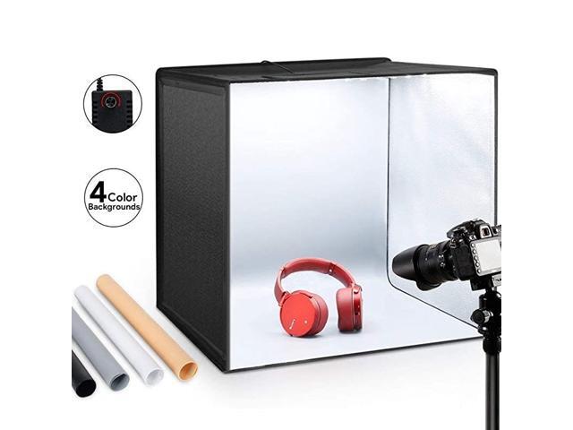 Photo Studio Light Box 2050cm Adjustable Brightness Portable Folding Hook Loop Professional Booth Table Top Photography Lighting Kit 120 Led Lights