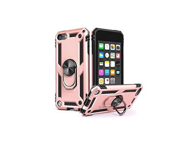 iPod Touch 7 Case iPod Touch 6 Case with Car Mount Hybrid Rugged Shockproof Protective Cover with Builtin Kickstand for iPod Touch 5 6 7th
