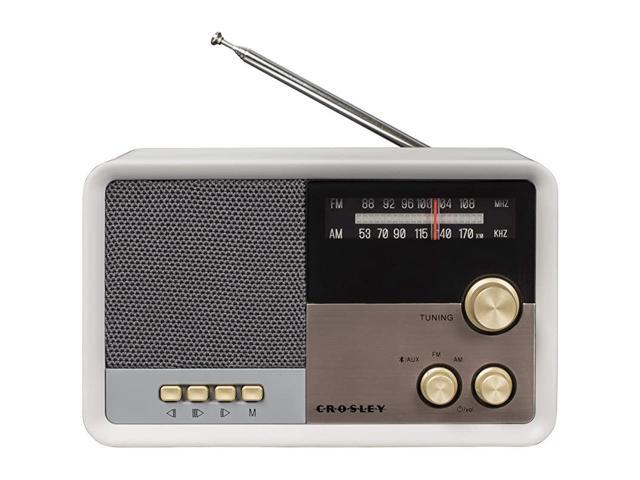 CR3036D Tribute Vintage AMFM Bluetooth Radio White Sand