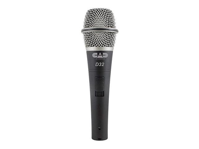 Audio Live D32 Supercardioid Dynamic Microphone with Silent Magnetic OnOff Switch 3Pack